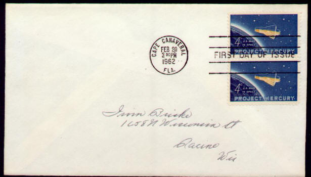 Scott #1193 Project Mercury First Day Cover