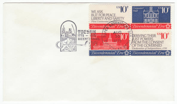 Scott #1543 1546 200th Anniversary First Continental Congress TUPEX Cover