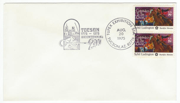 Scott #1559 Sybil Ludington TUPEX Cover