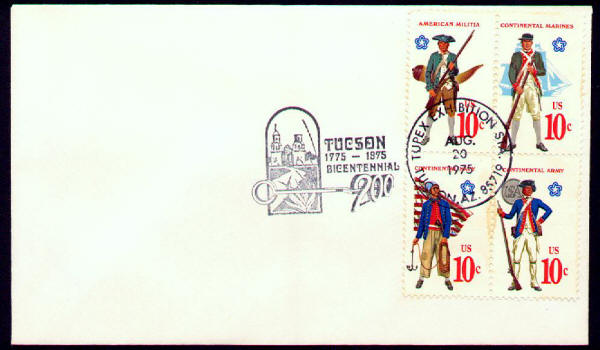 Scott #1565 1568 Uniforms Of The Armed Forces TUPEX Cover