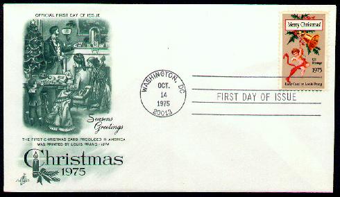 Scott #1580 Cherub Christmas 1975 First Day Cover