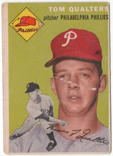 1954 Topps Baseball #174 Tom Qualters Rookie Card