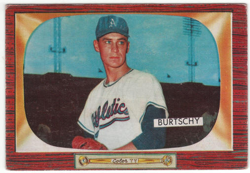 1955 Bowman #120 Ed Burtschy Rookie Card front