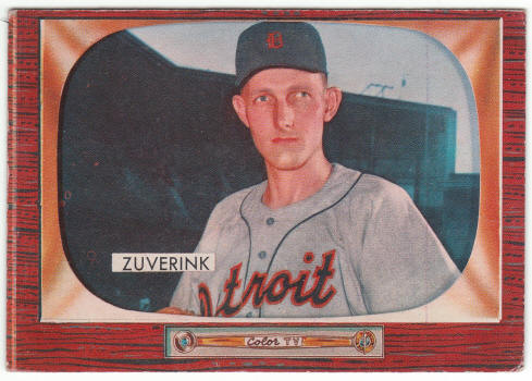 1955 Bowman #92 George Zuverink front