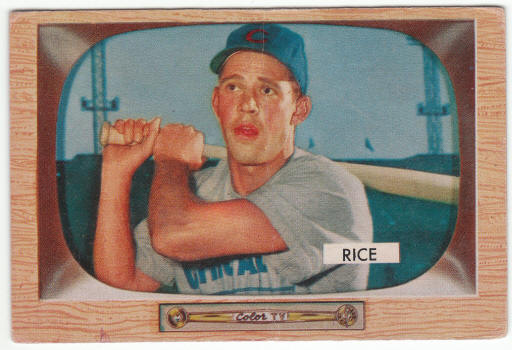1955 Bowman Baseball #52 Hal Rice