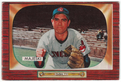 1955 Bowman #127 Hank Majeski front