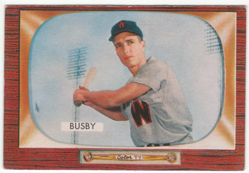 1955 Bowman Baseball #166 Jim Busby