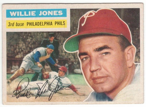 1956 Topps Baseball #127 Willie Jones