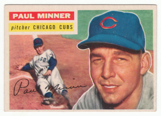 1956 Topps 182 Paul Minner front