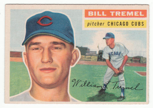 1956 Topps #96 Bill Tremel front