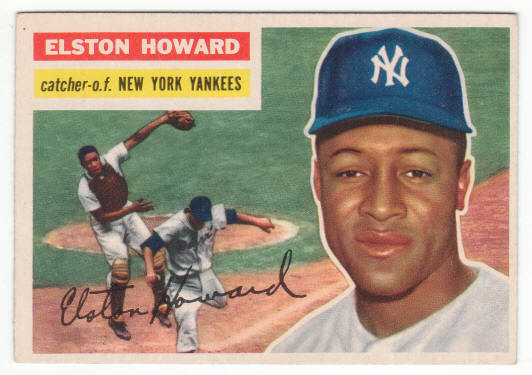 1956 Topps 208 Elston Howard front