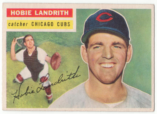 1956 Topps #314 Hobie Landrith fronr