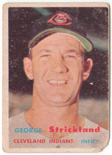 1957 Topps Baseball #263 George Strickland