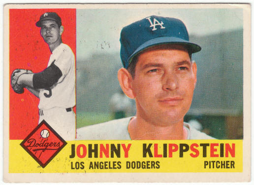 1960 Topps Baseball #191 Johnny Klippstein