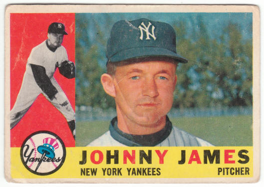 1960 Topps Baseball #499 Johnny James Rookie card