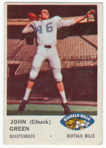 1961 Fleer John Green #133 Rookie Card