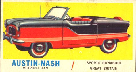 1961 Topps Sports Cars Gum Cards
