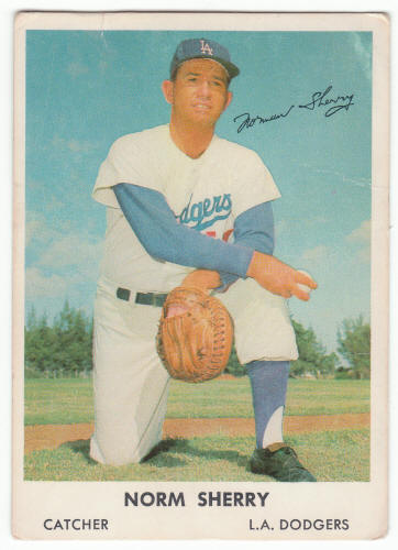 1962 Bell Brand Norm Sherry #34