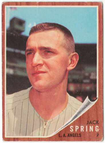1962 Topps Baseball #257 Jack Spring Rookie Card front