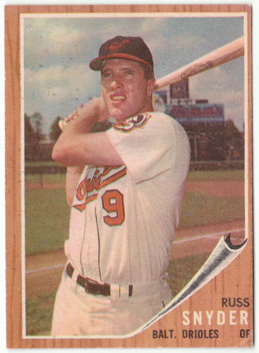 1962 Topps Baseball #64 Russ Snyder