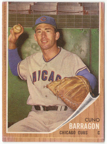 1962 Topps Baseball #66 Cuno Barragan Rookie Card