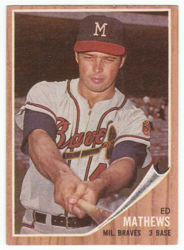 1962 Topps Eddie Mathews #30 front