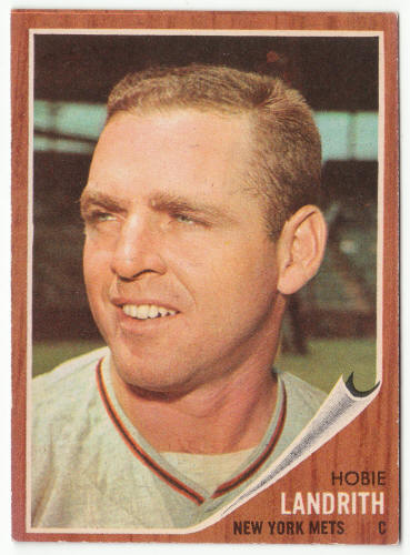 1962 Topps #279 Hobie Landrith UER front