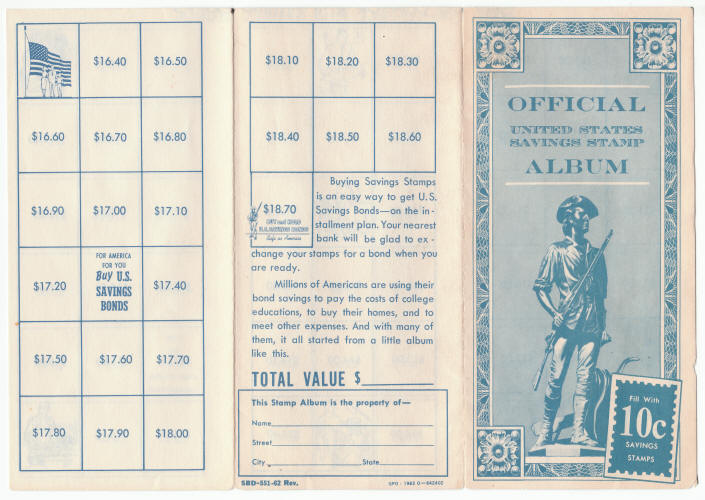 1962 United States Savings Stamp Album