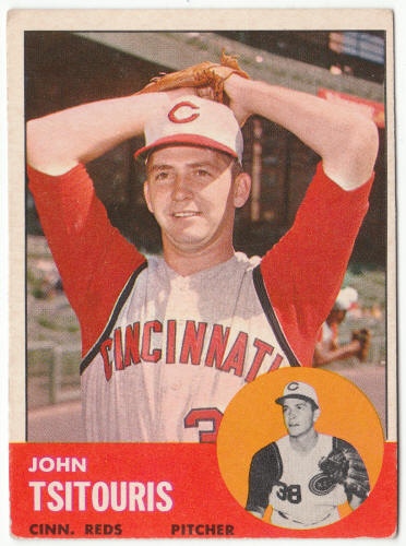 1963 Topps Baseball #244 John Tsitouris