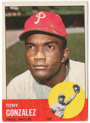 1963 Topps Baseball #32 Tony Gonzalez