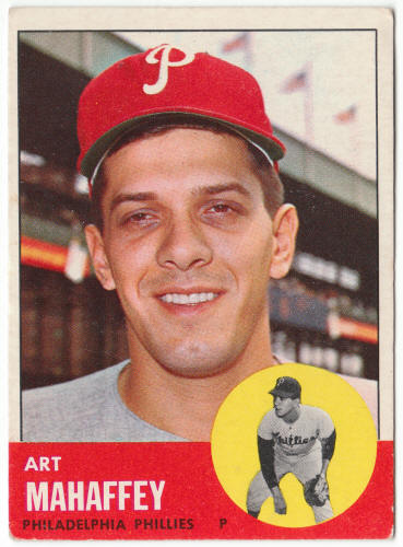 1963 Topps Baseball #385 Art Mahaffey
