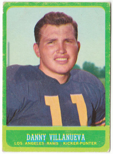 1963 Topps Football #43 Danny Villanueva