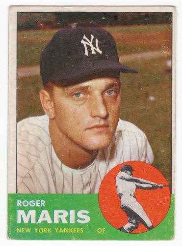 1963 Topps Roger Maris #120 front