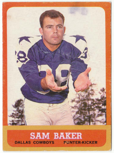 1963 Topps Football #79 Sam Baker