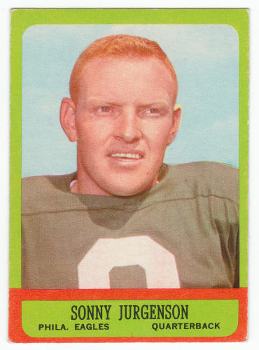 1963 Topps Sonny Jurgensen UER SP #110