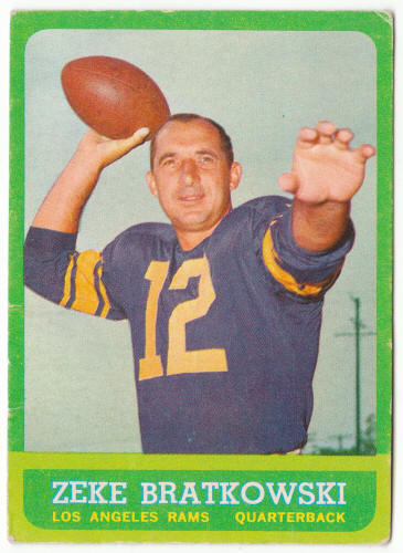 1963 Topps Football #38 Zeke Bratkowski
