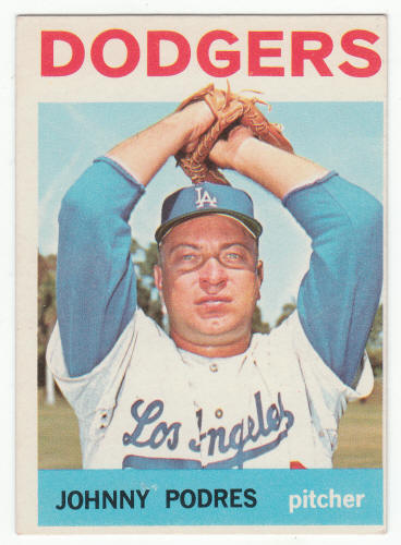 1964 Topps Johnny Podres #580 front