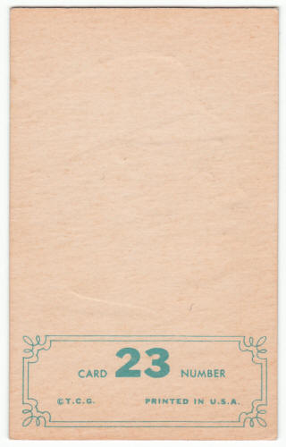 1965 Topps Insert #23 Bill Mazeroski back