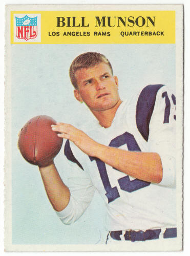 1966 Philadelphia Gum 101 Bill Munson front