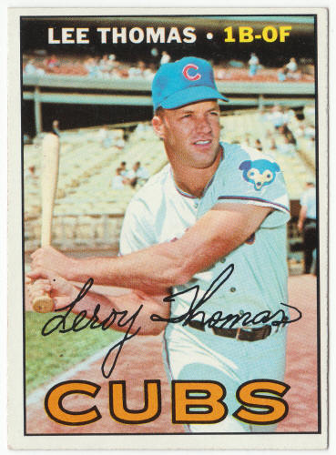 1967 Topps #458 Lee Thomas front
