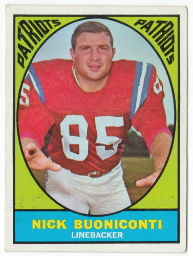 1967 Topps Football #13 Nick Buoniconti