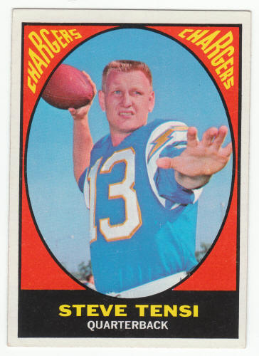 1967 Topps Steve Tensi Rookie Card #119