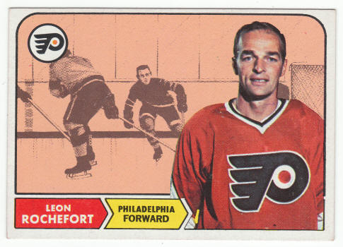 1968-69 Topps Leon Rochefort Rookie Card #95