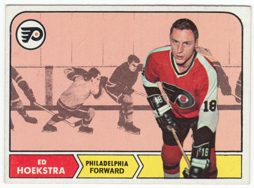 1968-69 Topps Hockey #98 Ed Hoekstra Rookie Card
