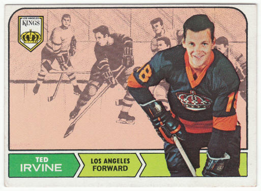 1968-69 Topps Hockey #39 Ted Irvine Rookie Card