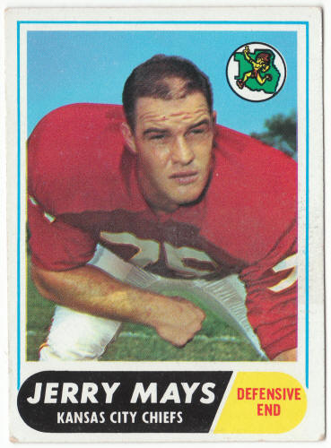 1968 Topps Football #119 Jerry Mays