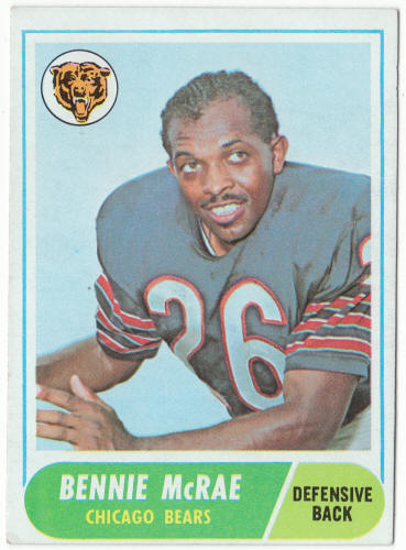 1968 Topps Football #179 Bennie McRae