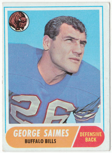 1968 Topps Football #201 George Saimes