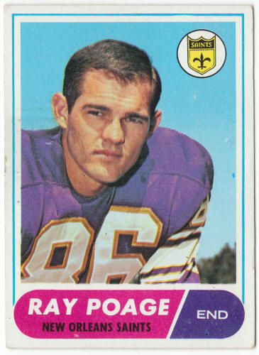 1968 Topps Football #30 Ray Poage
