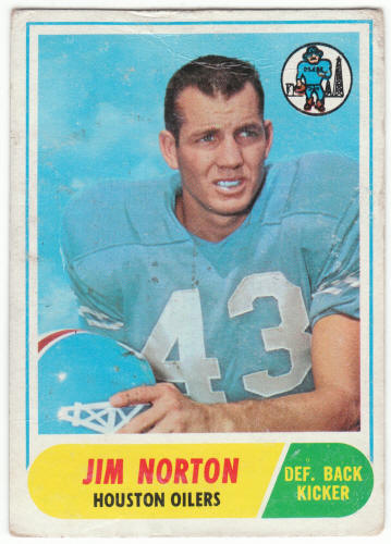1968 Topps Football #41 Jim Norton
